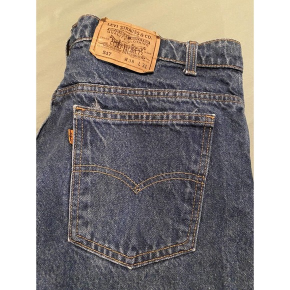 Vintage Levi’s 517 Orange Tab Jeans Size 38x31 - Picture 5 of 5